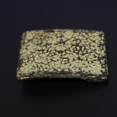 Vintage Yellow Belt Buckle Floral Boho Style Ornamental Metal Design