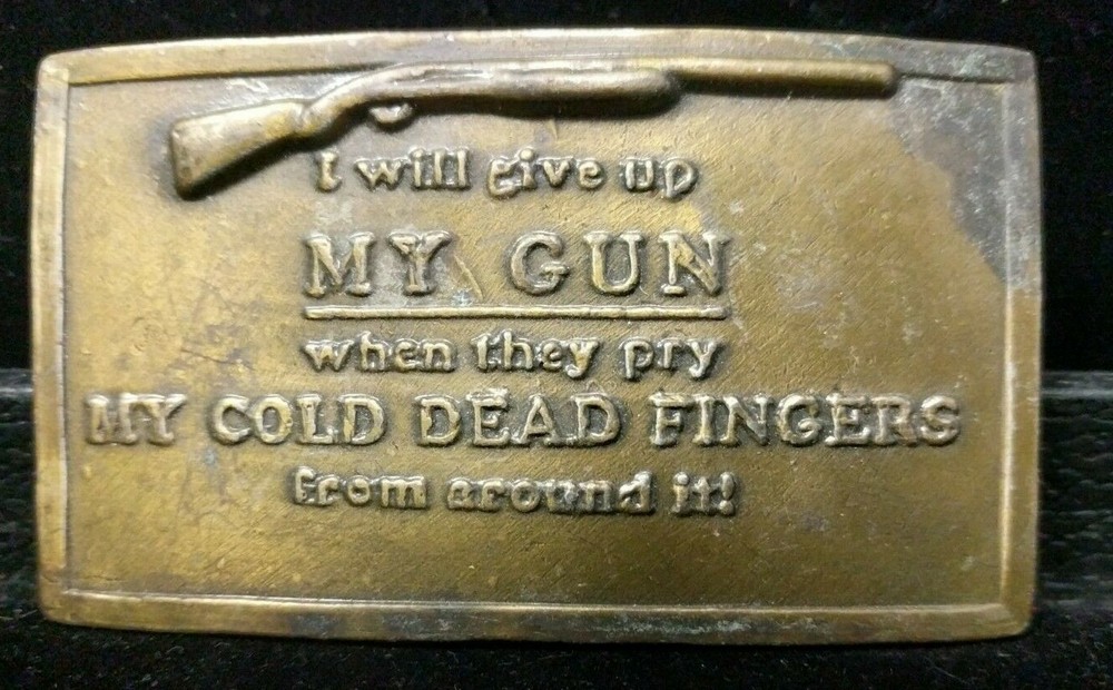 pGreat/Fun/Fashionable Belt Buckle Will Give Up My Weapon When Dead Lot B4-4-17-