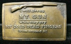 pGreat/Fun/Fashionable Belt Buckle Will Give Up My Weapon When Dead Lot B4-4-17-