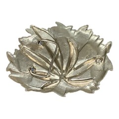 Men’s belt buckle Marijuana Weed Pot Smoking Silver Green Leaf Novelty
