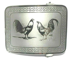 MEXICAN CHARRO WESTERN BELT BUCKLE. HEBILLA CHARRA GALLO. HEBILLA VAQUERA RODEO