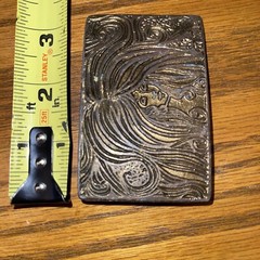 Belt Buckle Vintage, Woman Portrait Curly Locks Salon Hippie Boho