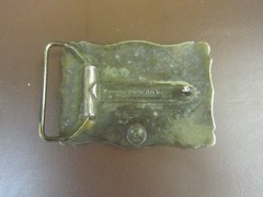 VTG JACK DANIEL&rsquo;S OLD NO:7 Whiskey 1973 BY WYOMING STUDIO ART WORKS Belt Buckle