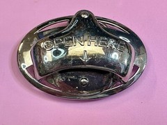 Open Here Practical Beer Lovers Drinkers Bottle Opener Mounted to Belt Buckle