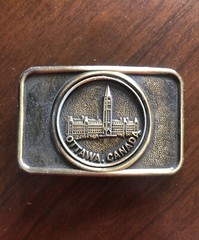 Ottawa Canada Ontario Canadian Parliament Hill Metal Unisex Men’s Belt Buckle