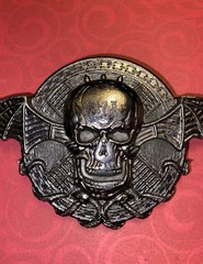 Vintage Avenged Sevenfold “Deathbat” (A7X) Skull Belt Buckle