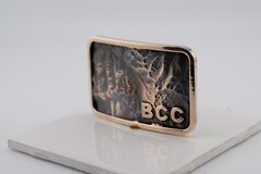 Big Cottonwood Canyon Topographic Belt Buckle | Hand Poured Bronze | 3D Map