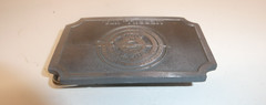 VTG Rare Merrill, WI Bill&rsquo;s House Of Guns Metal Belt Buckle 3 1/4&Prime; x 2 1/8&Prime; USA