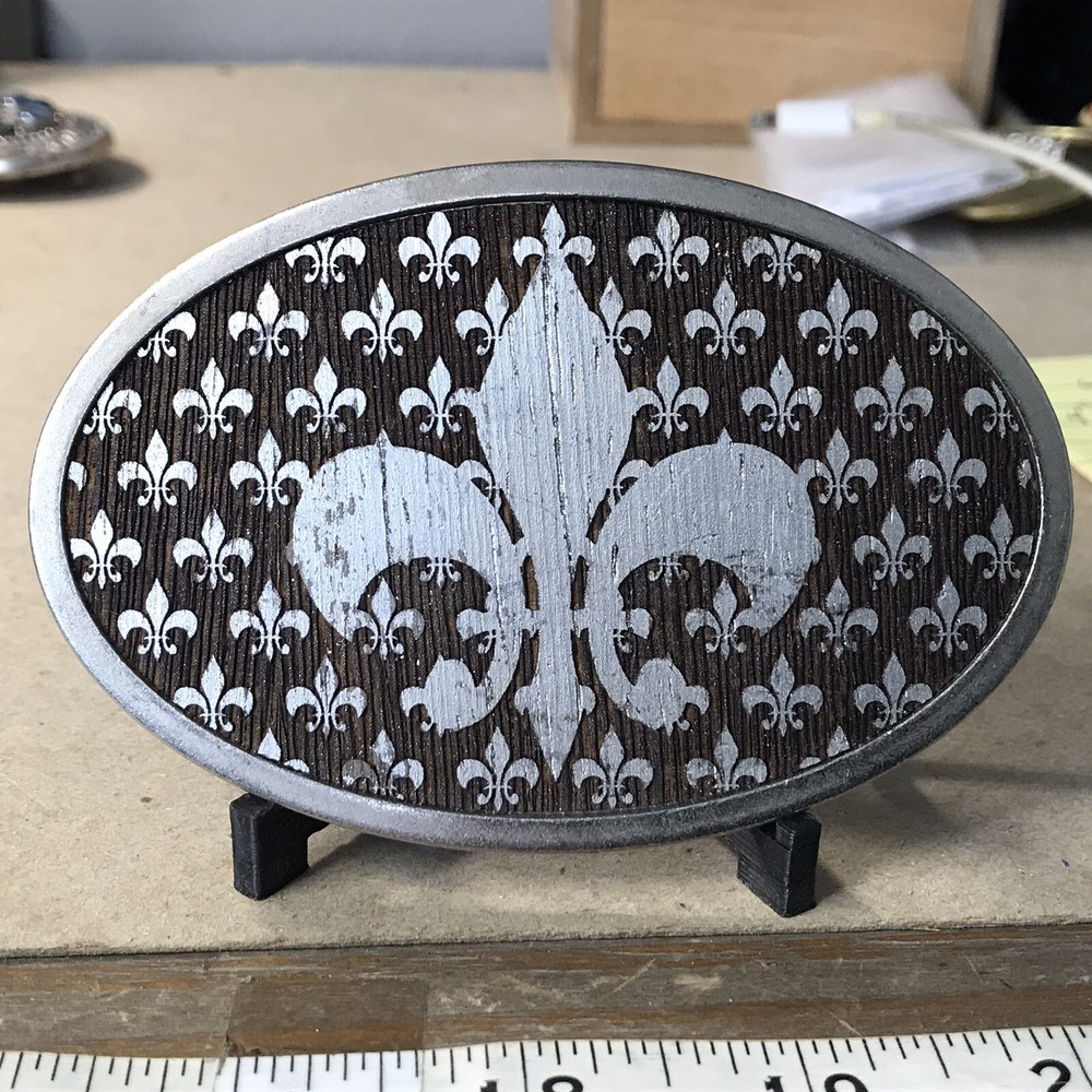 FLEUR DE LIS BELT BUCKLE BUCKLE DOWN BUCKLE ~B69~