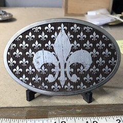 FLEUR DE LIS BELT BUCKLE BUCKLE DOWN BUCKLE ~B69~