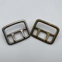 45mm Brass Double Prong Buckle Sam Browne Buckle Large Strap Fastener Buckle