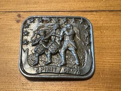 Vintage Spirit of &rsquo;76 American Revolution Patriotic Fife & Drum Belt Buckle