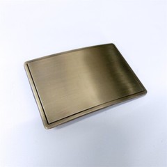 Antique Bronze Plated Rectangle Blank Belt Buckle For Engraving