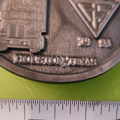 Stotts & Co. Hookem Events Truck Rodeo Houston TX 1994 Oval Belt Buckle