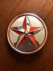 Round Red Star Pentagram Goth Punk Rock Gothic Metal Unisex Men’s Belt Buckle