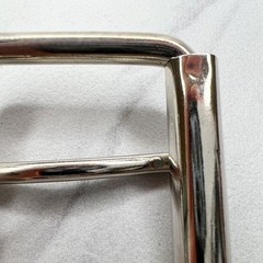 Silver Tone Simple Basic Roller Belt Buckle