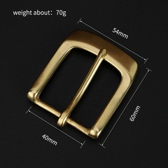 Brass Solid Belt Buckles Tongue Pin Belt Buckle Fits For 1.5 INCHES Belt New