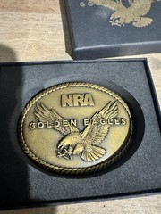 Vintage Brand New NRA Golden Eagles National Rifle Association Belt Buckle