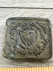VTG Daleco Veterans WW1 Korea Vietnam Mens Belt Buckle Brass Tone broken peg