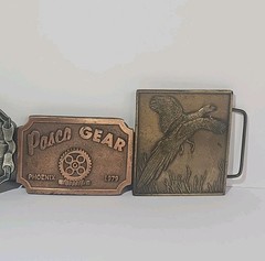 Truckers Belt Buckle Retro Hipster Hunter Cowboy Very Rare Set Of 5