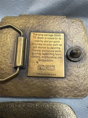 Three Vintage John Deere Belt Buckles
