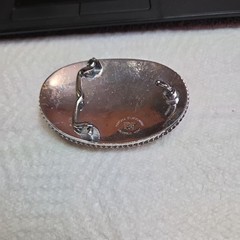 Montana Silversmiths Western Belt Buckle Oval Coin Holder 2640P