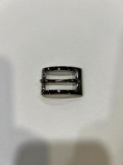 Solid Brass Polished Nickel Belt Buckle Made in Italy Fits 0.79&Prime; Belt Strap