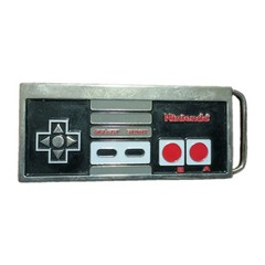 Official Classic Nintendo Brand NES Controller Metal Belt Buckle 2003