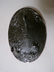 1982 Broken Arrow Peace Pipe Belt Buckle, New In Box, Numbered 528 (SC-48)