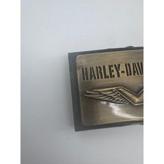 Harley-Davidson Belt Buckle Winged Logo Flip Top Clamp Classic Rectangle