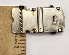 Vintage Belt Buckle & Money Clip Lot of 5 Brass Silver Tone Interchangeable WC