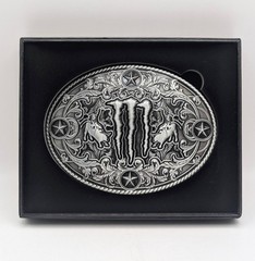 NEW Monster Energy Belt Buckle 2026 Morgan Wallen Alloy Steel In Box Rodeo Promo
