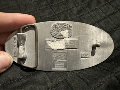 Ford Belt Buckle Blue/White Pewter Officially Licensed Product