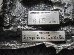 Vintage Arroyo Grande Buckle Co. Lmt&rsquo;d Ed « The Great Southwest » Belt Buckle 1983