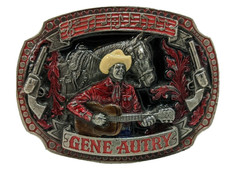 Gene Autry Horse Guns Guitar Music 1993 Belt Buckle by SMKW #610 of 10,000