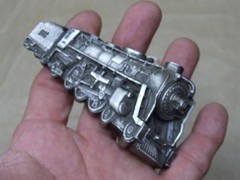 VTG 1978 Bergamot Brass Works Locomotive Train Belt Buckle Matching &rsquo;87 Keychain