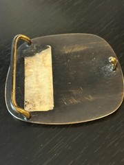 Vintage Collectible Moose Bronze Belt Buckle