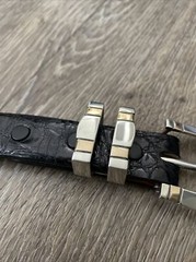 James Reid 14k Gold .925 Sterling Mariner Belt Buckle Set ✅