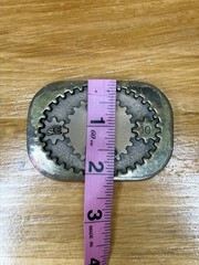 VINTAGE JOSTENS SCE 10 YEAR SAFETY AWARD BRASS BELT BUCKLE