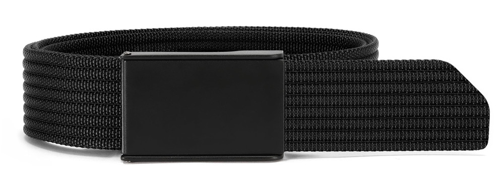 CHAOREN Mens Belt – 1.5&Prime; Nylon Webbing 57&Prime; (Fits Up to 50&Prime; Waist), Black