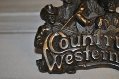 Country Western Band Belt Buckle Bergamot Brass Works 1981 Musicians Honky Tonk