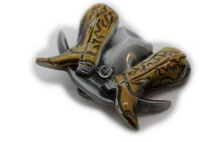 Western Belt Buckle Men Women Silver Metal Rodeo Boot Cowboy Hat Horseshoe Day