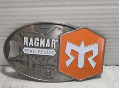 2015 **RAGNAR TRAIL RELAYS** (BOTTLE OPENER) BELT BUCKLE 3rd Place Mixed