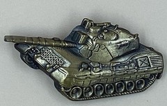 Vintage Tank Army Military Belt Buckle Brass