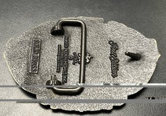 Vintage Anglers Of America First Edition Solid Brass Fishing Belt Buckle