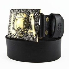 Aviator solid brass belt buckle, The Ghost of Kyiv, Ukrainian aviator buckle