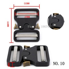 38mm Quick Release Dual Adjustable No Sew Duty Belt Buckle Tactical Belt Buckles