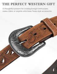 Western Belt Buckle for Men & Women – 1.5&Prime; Replacement Cowboy Buckle for Leather