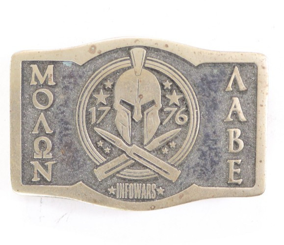 infowars 1776 Molon Labe belt buckle 178 of 700