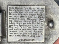 VTG PACIFIC BRASS AND BUCKLE “Red’s Meadow Pack Station” Mammoth Lakes, CA (B3)